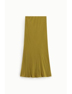 Saia midi larga com corte limpo Dixie