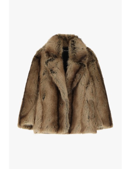 Pelo ecológico curto com inversões largas e volume Dixie