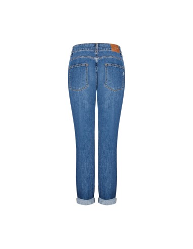 Calças de ganga skinny com abertura de pernas Rinascimento