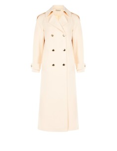 Casaco comprido de veludo trespassado com botões dourados Rinascimento