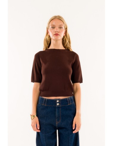 Manga curta com gola redonda Kontatto