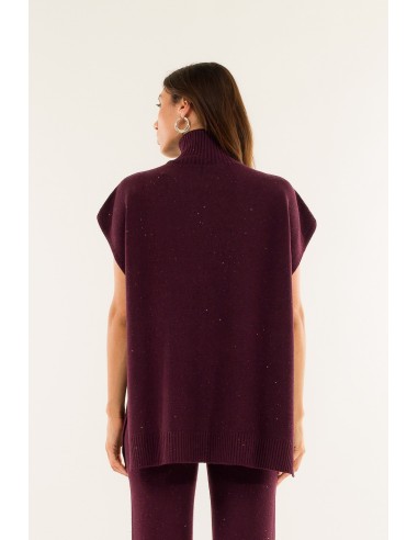 Poncho de gola alta Kontatto