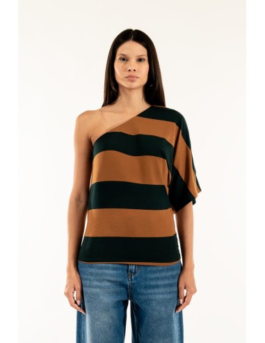 Blusa de um ombro só Kontatto Riga