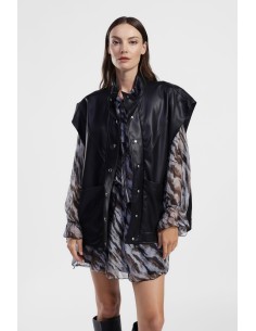 Colete sem mangas com botões de pressão Dixie