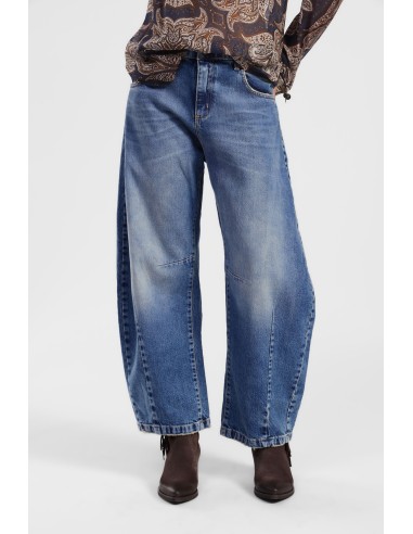 Calças de ganga Dixie largas e macias e confortáveis