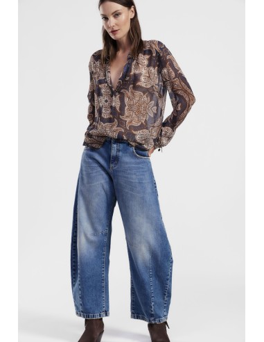 Calças de ganga Dixie largas e macias e confortáveis