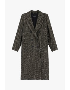 Casaco trespassado com padrão Chevron e bolsos Dixie 2