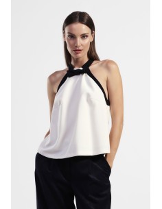 Top elegante com laço Dixie