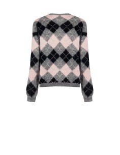 Camisola de gola alta com losangos peludos Rinascimento 2