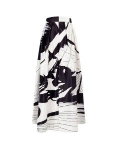 Maxi-saia de cetim Duchesse com bolsos Rinascimento 2