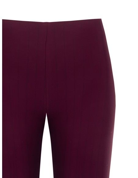 Calças Palace em tecido fluido com fecho lateral Rinascimento