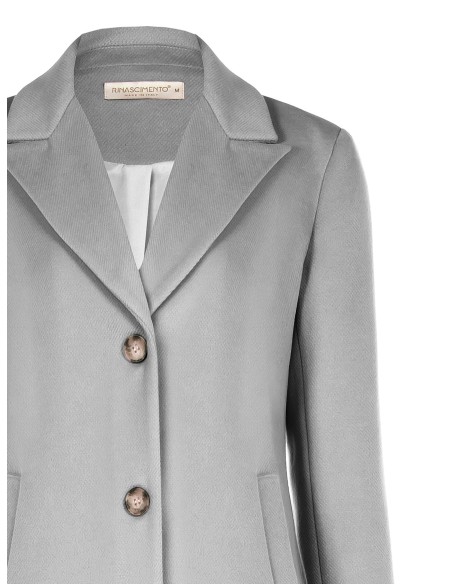 Casaco de comprimento médio em veludo Rinascimento