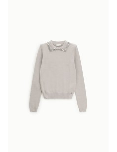 Pulôver com gola decorada Dixie