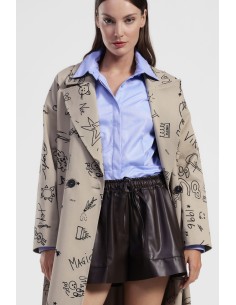 Calções de cintura elástica com cordão ajustável Dixie