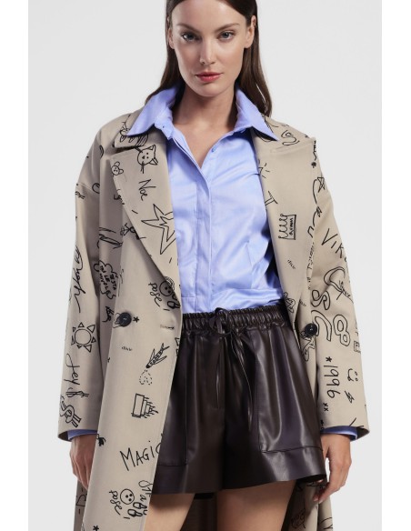 Calções de cintura elástica com cordão ajustável Dixie