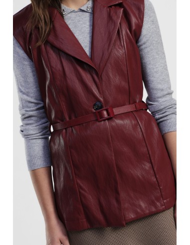 Colete comprido com cinto e costas largas Dixie