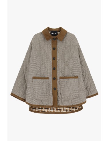 Casaco acolchoado com estampado e botões Dixie