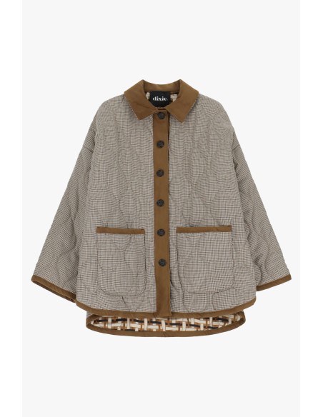 Casaco acolchoado com estampado e botões Dixie