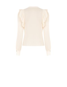 Camisa em georgette semitransparente com corrente e berloques Rinascimento 2