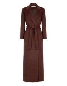 Casaco de veludo extra longo com cinto coordenado Rinascimento