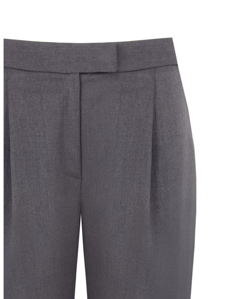 Calças Polyviscose Palace com pregas e bolsos Rinascimento