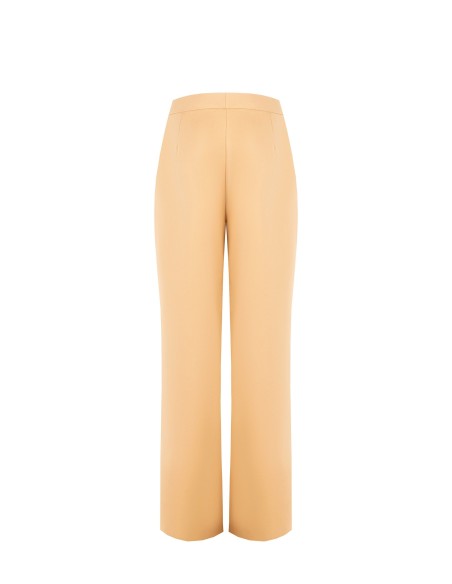 Calças Polyviscose Palace com pregas e bolsos Rinascimento