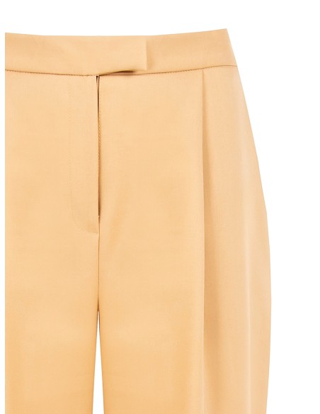 Calças Polyviscose Palace com pregas e bolsos Rinascimento