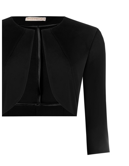 Bolero de tecido fluido aberto Rinascimento