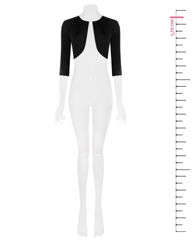 Bolero de tecido fluido aberto Rinascimento