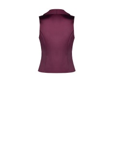 Colete de corte longo plissado em cetim Rinascimento 2