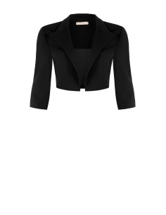 Bolero aberto em crepe de mergulho Rinascimento Curvy 2