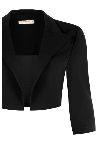 Bolero aberto em crepe de mergulho Rinascimento Curvy