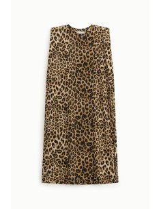 Vestido Midi Dixie sem mangas com estampado animal 2