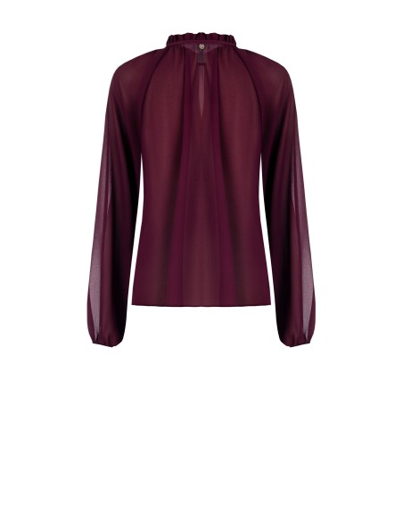 Blusa de georgette solta e esvoaçante Rinascimento