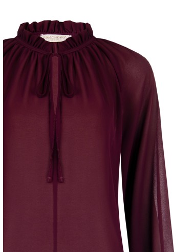 Blusa de georgette solta e esvoaçante Rinascimento