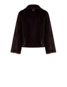 Casaco curto de pelo sintético com bolsos Maxi Rinascimento 2