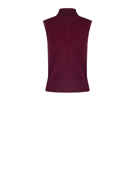 Camisola de gola alta sem mangas com o logótipo RR bordado Rinascimento