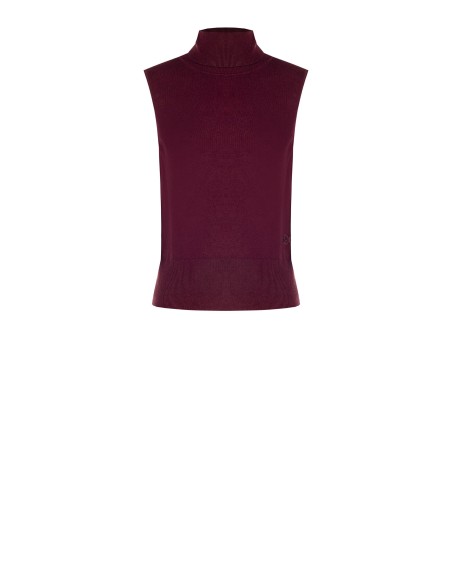 Camisola de gola alta sem mangas com o logótipo RR bordado Rinascimento