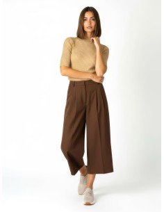 Bermudas em viscose com dois dardos e bolsos Rinascimento