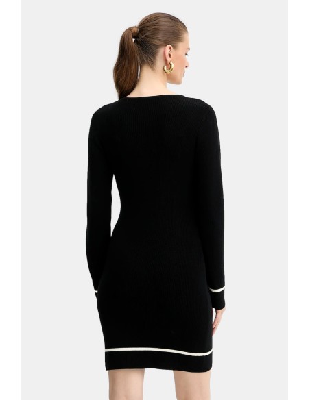 Vestido com bainha de malha Liu Jo