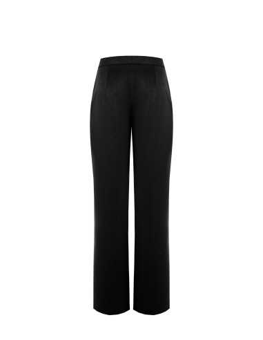 Calças Polyviscose Palace com pregas e bolsos Rinascimento