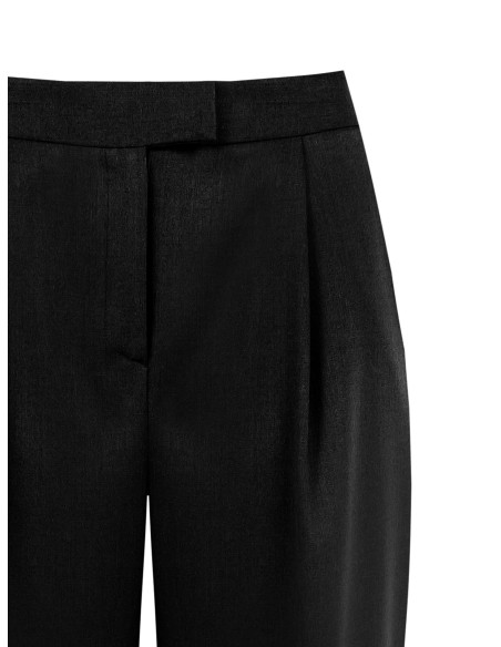 Calças Polyviscose Palace com pregas e bolsos Rinascimento