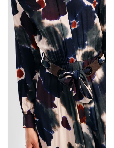 Vestido comprido com estampado floral Dixie