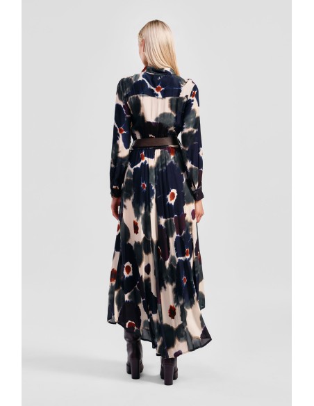 Vestido comprido com estampado floral Dixie