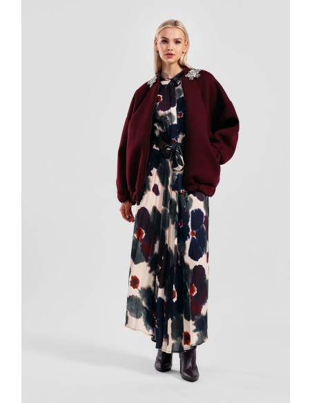 Vestido comprido com estampado floral Dixie