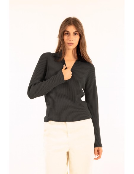 Pólo com nervuras Kontatto