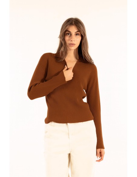 Pólo com nervuras Kontatto