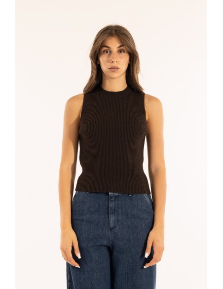 T-shirt com nervuras Kontatto