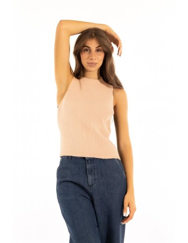 T-shirt com nervuras Kontatto