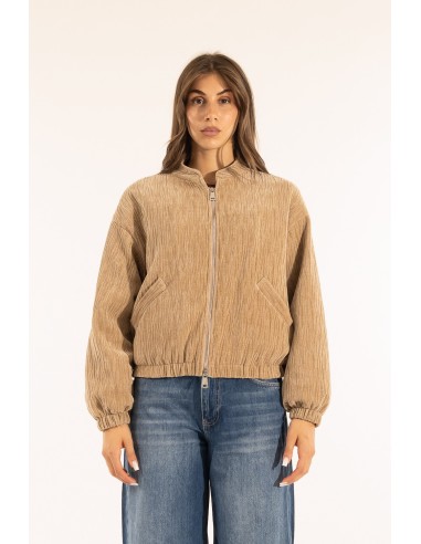 Casaco de bombardeiro de veludo Kontatto